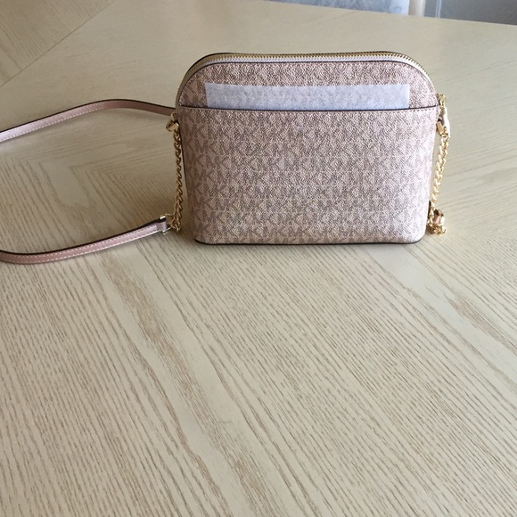 Michael Kors Cindy Rose Gold Dome Crossbody Bag - Picture 6 of 16